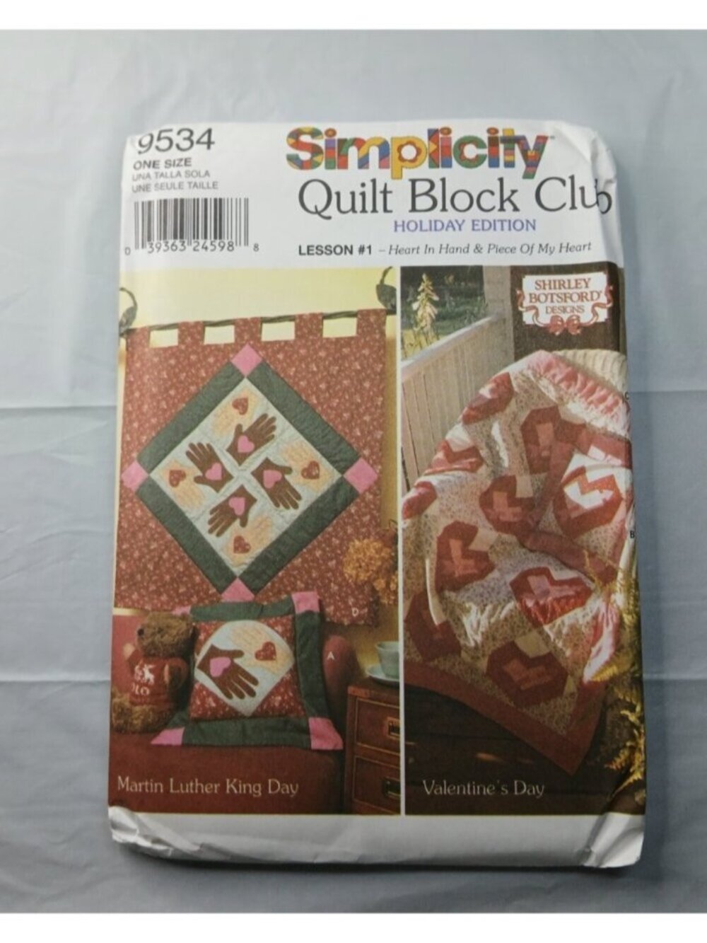 Simplicity Quilt Block Club Pattern Lot (4) + Home Mini Pillows Sewing Patterns - Picture 5 of 6